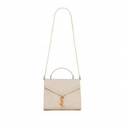 YSL CASSANDRA MINI TOP HANDLE BAG IN SMOOTH LEATHER 6027162358985 (20*16*7.5cm)